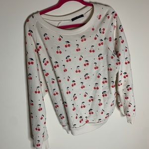 WILDFOX COUTURE cherry sweatshirt